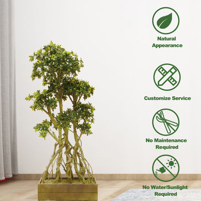 China Wholesale Boxwood Tree Decoration Plant Artificial Boxwood Tree Bonsai For Decoration