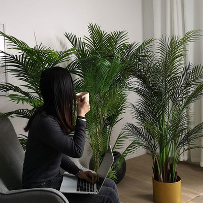 Wholesale Artificial Areca Palm Tree Decoration Areca Tree Plant Customized Artificial Plants Indoor Plant Bonsai