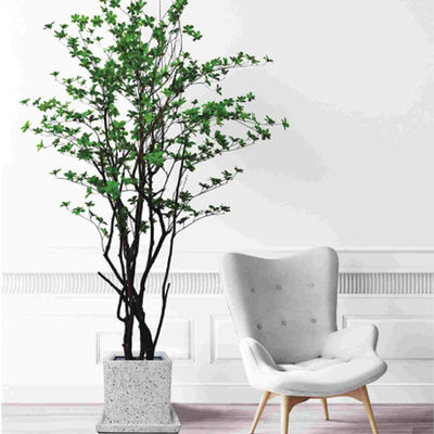 Flame Retardant Artificial Potted Floor Plants For Indoor Outdoor Decor Fake Trees