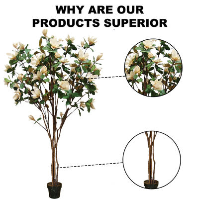 2.45m Fiberglass Artificial Magnolia Tree Architectural Landscaping