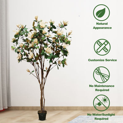 2.45m Fiberglass Artificial Magnolia Tree Architectural Landscaping