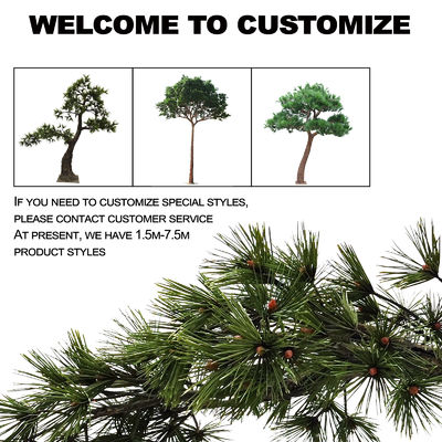 Chinese Pine Artificial Floor Plant For Landscpaing Decoration Long Lasting Leaves