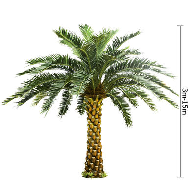 No Nursing Store Artificial Landscape Trees Big Date Palm Tree Customized Size