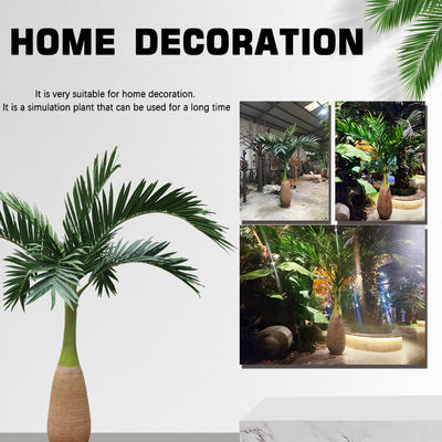 Anti UV Artificial Bottle Palm Tree Corrosion Resistant Lifelike Looking Evergreen Plant