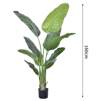 H160cm Artificial Traveller's Palm Customized Decorated For Store Office Corner Home Decor