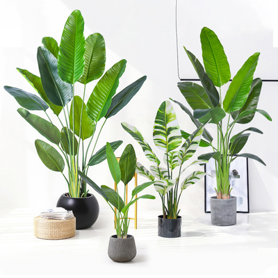 H160cm Artificial Traveller's Palm Customized Decorated For Store Office Corner Home Decor