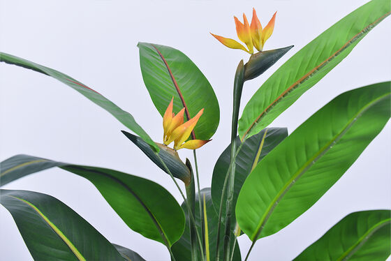 Haihong Factory Wholesale Plastic Decorative Plants 4ft 6ft Bird of Paradise Artificial Plant for Home Cafe Shop Decoration