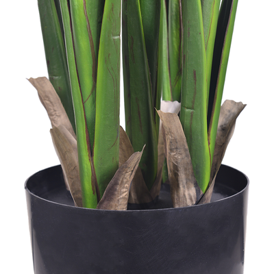 Large Real Touch Artificial Traveler's Banana Tree | Lifelike Faux Traveler's Palm Tree for Tropical Indoor & Office Decor