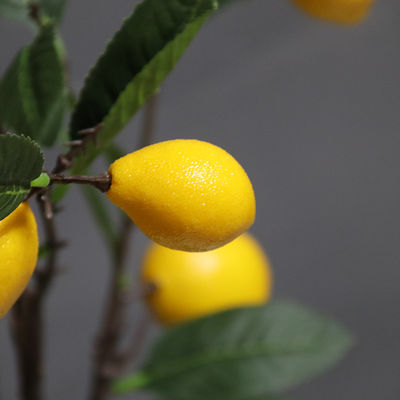 Lifelike 100cm Artificial Fruit Tree Indoor Potted Lemon Green Yellow Plant