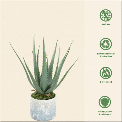 Plastic Artificial Aloe Vera For Indoor Decoration Fake Plants