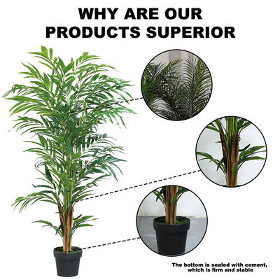 Wholesale Artificial Areca Palm Tree Decoration Areca Tree Plant Customized Artificial Plants Indoor Plant Bonsai