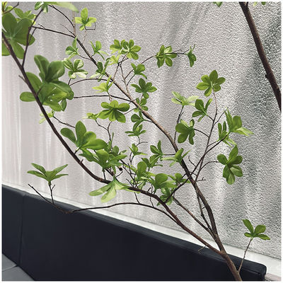 OEM Artificial Landscape Trees Nandina 120cm Silk Plants Potted Indoor Washed