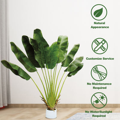2m Fiber Glass Artificial Potted Plant Indoor Evergreen Decorative Banana Tree
