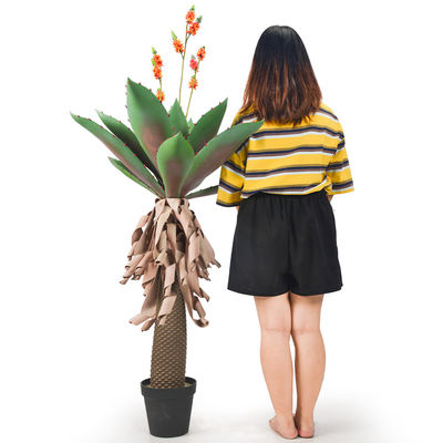 Thick Leaves Artificial Potted Flower Aloe Indoor Decor Realistic Appearance Plant