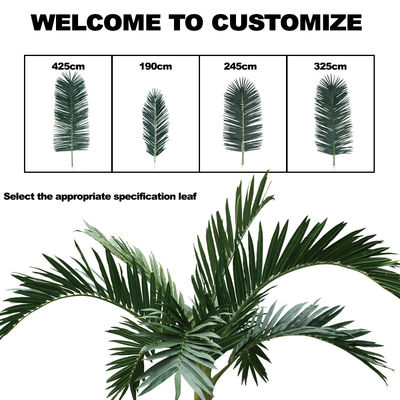 Anti UV Artificial Bottle Palm Tree Corrosion Resistant Lifelike Looking Evergreen Plant