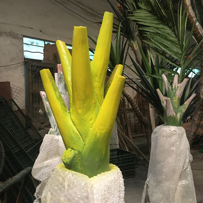 Anti UV Artificial Bottle Palm Tree Corrosion Resistant Lifelike Looking Evergreen Plant