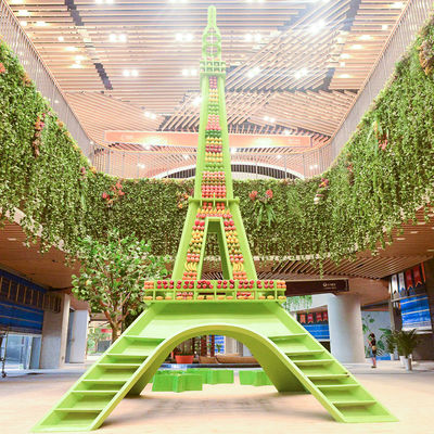 Durable Lifelike Artificial Plant Wall For Store  Long Term Life Time