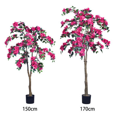 Toptan Ev Dekorasyonu PVC Yapay Bougainvillea ÇiçeğiAğaçlar Ev Dekorasyonu için Kumaş Çiçeği