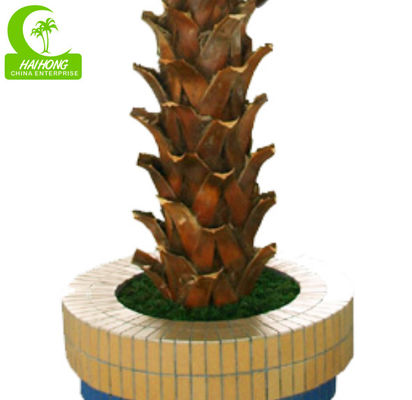 Handmade PE Leaf 450cm Fake Outdoor Tropical Plants For Star Hotel