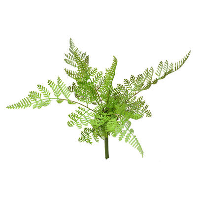 30cm Height 12 Leaves Artificial Fern Bush , Fake Fern Leaves For Wall Decoration