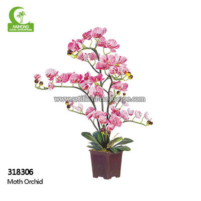 Anti Fading 65cm Artificial Moth Orchid In Various Colors