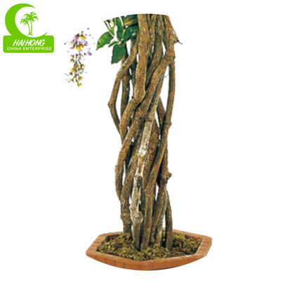 UV Resistant Artificial Potted Floor Plants Ornamental Lifelike Wisteria Flowering Purple Tree