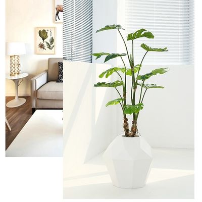 Nordic Bonsai Evergreen Monstera Artificial Potted Plant Ornament