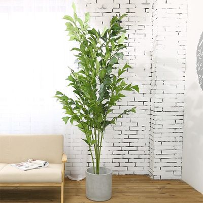 Potted Plants 150CM Artificial Fishtail Palm For Shopping Malls Office Home Decor