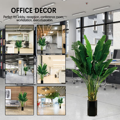 Anti - Fading Plastic Artificial Landscape Trees Potted Bird Of Paradise