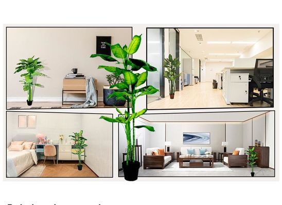 Anti UV Potted Evergreen Plants Artificial Landscaping Faux Trees