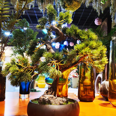 50cm Artificial Pine Trees Fake Potted Plants Bonsai For Office Decoration