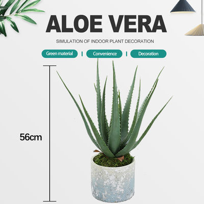 Plastic Artificial Aloe Vera For Indoor Decoration Fake Plants
